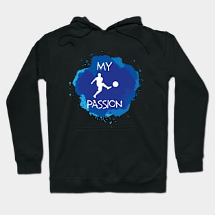 Men soccer player Hoodie